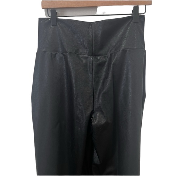 NWT Commando Faux Leather Wide Leg Pant - SLG66 - Black - Small - Picture 9 of 12